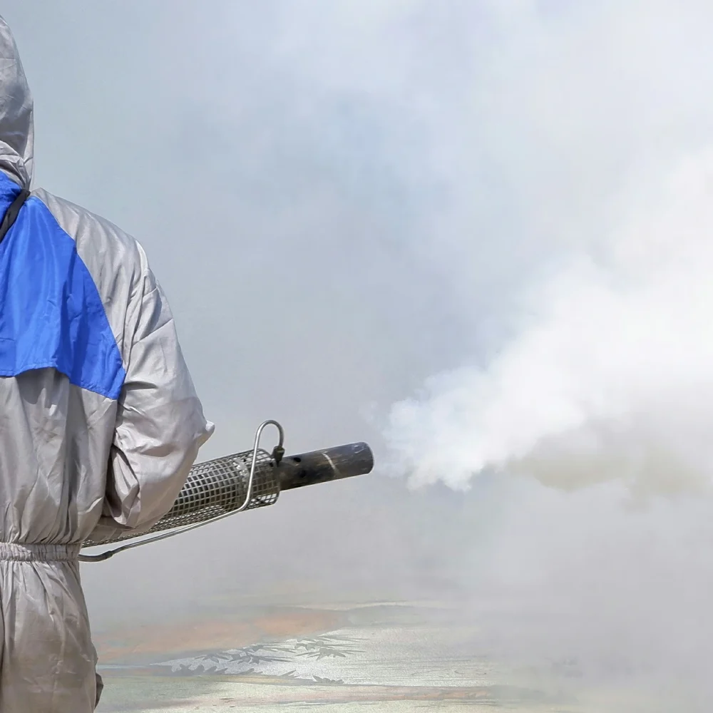 Dezinfekcia priestoru zahmlievaním (fogging) a odstránenie zápachu
